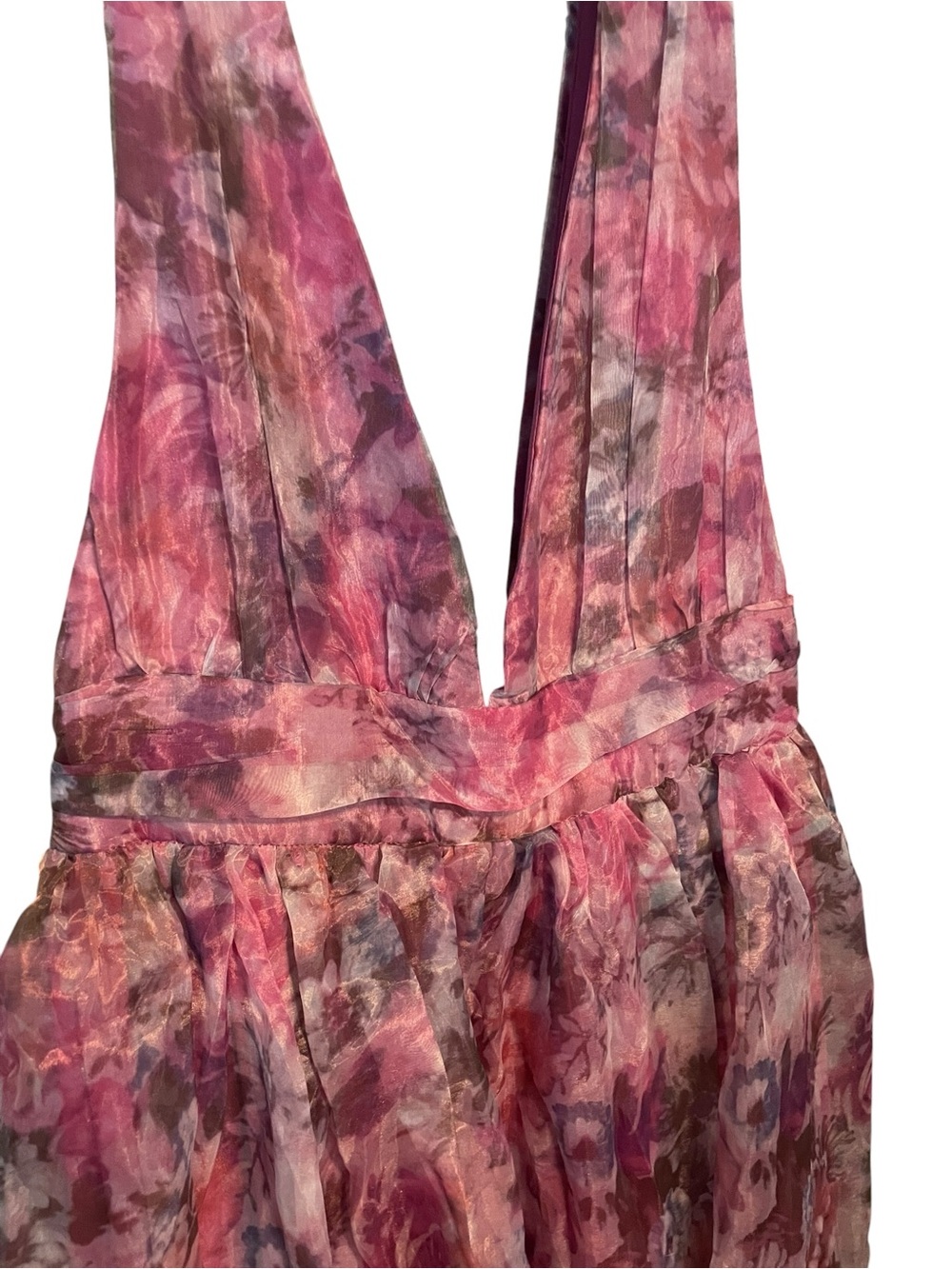 Lulu's Pink Floral Maxi Dress - Picture 5 of 8